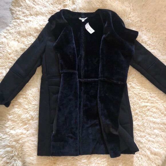 BB Dakota Kelsey faux fur black jacket - Picture 4 of 6